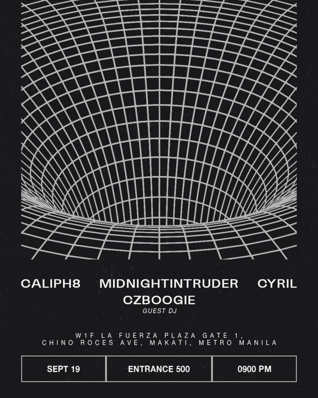 Caliph8, Cyril Yarisantos, Midnight Intruder, CZBoogie poster