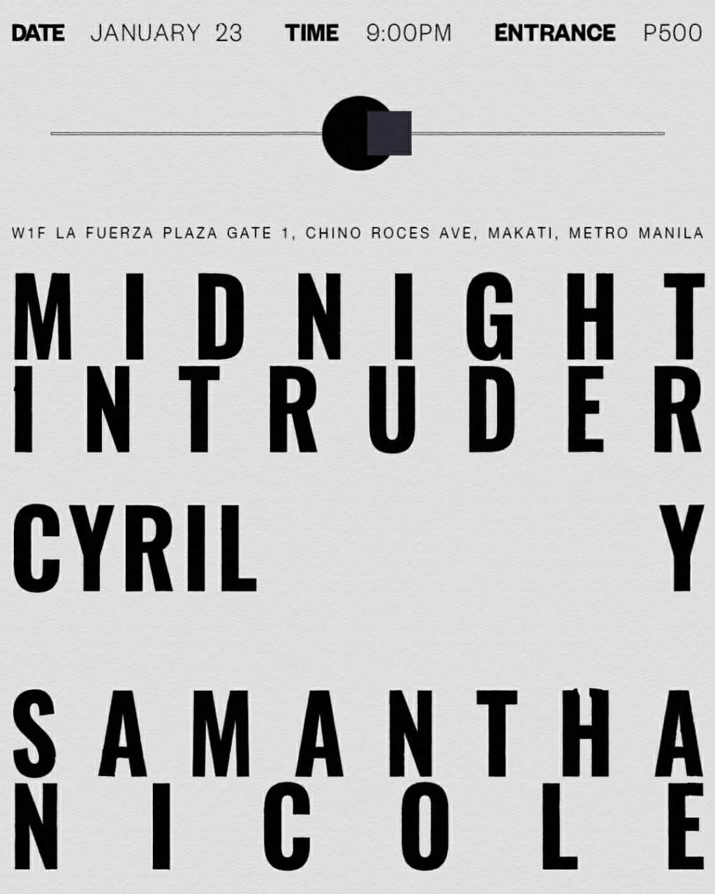 Midnight Intruder, Cyril Y, Samantha Nicole poster