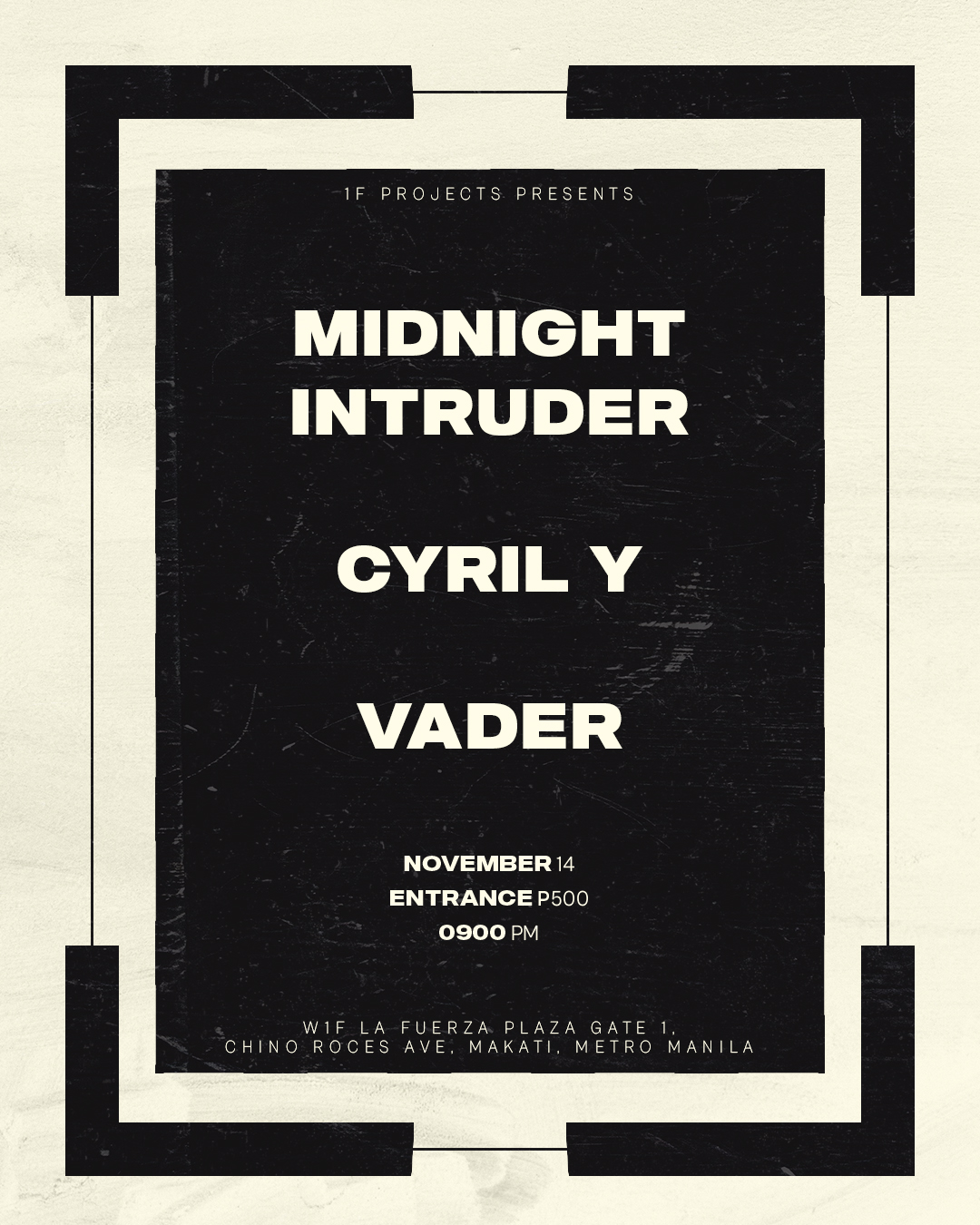Midnight Intruder, Cyril Y, Vader poster